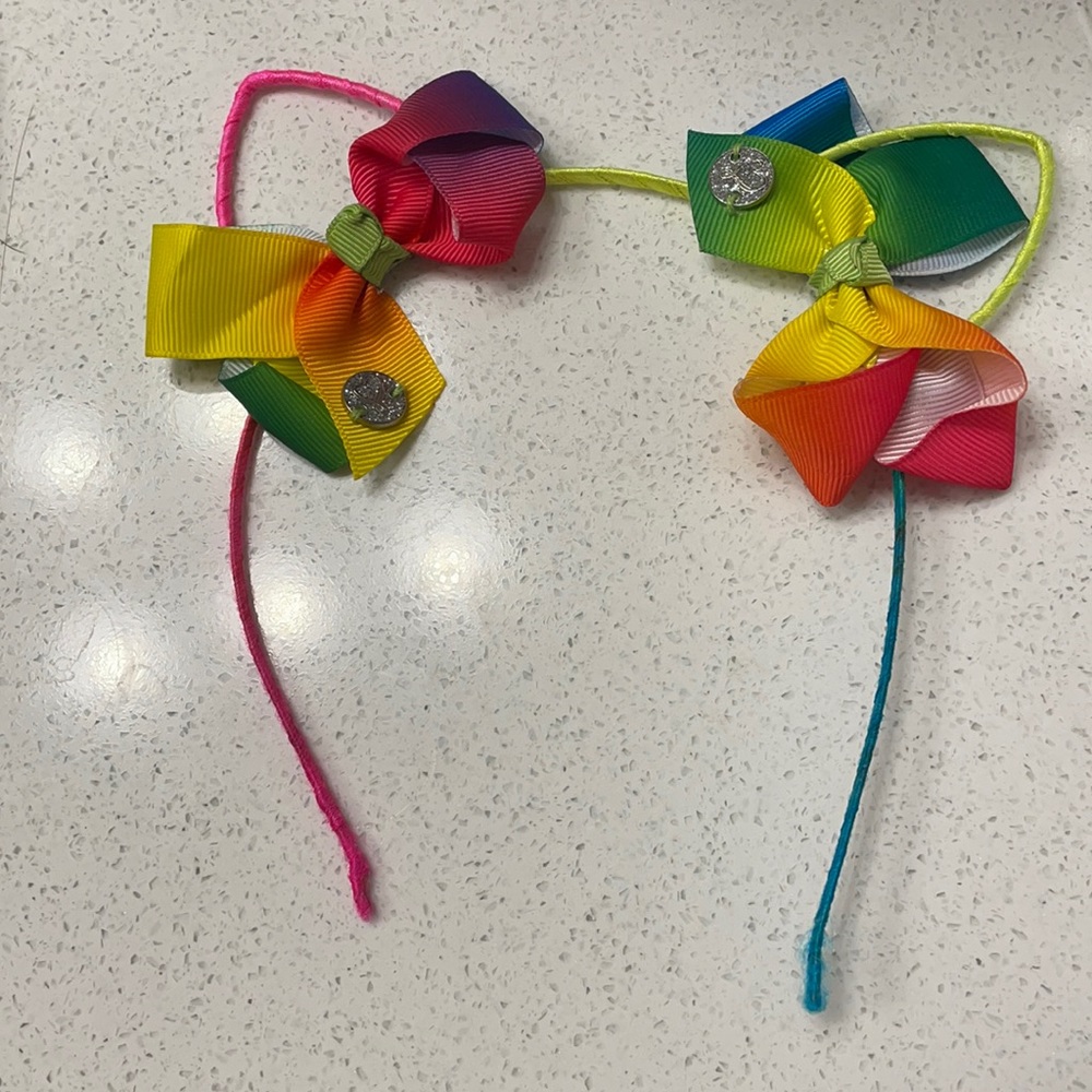 JoJo Siwa rainbow bow headband